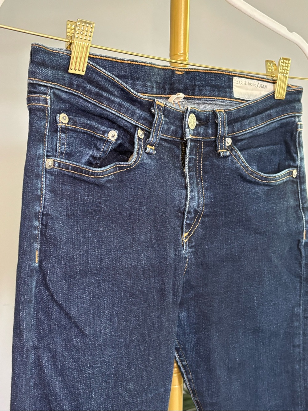 rag & bone Dark Indigo Skinny Jeans - Picture 5 of 12